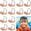 Esshogo 12 Pezzi Nuoto Naso Clip Impermeabile Comodo Tappanaso per Piscina in Silicone con Morbida Imbottitura per Protezione Allenamento da Nuoto Protezione per Adulti e Bambini Comodo