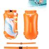 Gukasxi - Boa da nuoto impermeabile, borsa asciutta gonfiabile, galleggianti da nuoto per adulti e bambini, galleggiante di traino altamente visibile per acque aperte, sport acquatici, nuoto