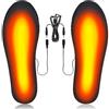 EKKONG Solette Riscaldanti,Scaldapiedi,Solette Termiche,Solette Scarpe,Soletta Tagliabile,Solette riscaldate USB,per Stivali da Donna Uomo Invernali Caccia/Pesca/Trekking/Campeggio
