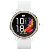 Sekonda Flex Orologio intelligente da donna con cardiofrequenzimetro e monitoraggio del sonno, attività quotidiana, sport, musica, meteo e messaggi, cassa argento con cinturino in silicone, 42 mm,