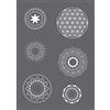 Rayher 45133000 Mascherina serigrafia mandala A5, 1 masch.+1 racla, bus.blis.