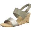 Clarks Kyarra Faye, Sandali con Zeppa Donna, Pelle di Oliva, 41 EU