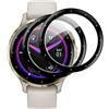 PaceBid Vetro Temperato Compatibile con Garmin Venu 3S 41mm, 2 Pezzi 3D Piena Copertura Pellicola Protettiva [Anti-graffio] [Durezza 9H] [Senza Bolle] per Garmin Venu 3S 41mm