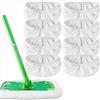 MAZELIKEHOOD 8 Pezzi Panni Riutilizzabili per Swiffer Swiffer Mop Panno Microfibra Riutilizzabile Lavabil Panni (bianco)