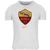 Nike Roma M Nk Tee Evergreen Crest T-Shirt, Uomo, White, S