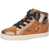Geox B Kilwi Girl B, Scarpe da Ginnastica Bimba 0-24, Whisky Black, 22 EU