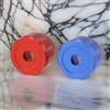 EasyByMall Maniglia rotonda della ruota, rubinetto maniglie collettore manometri manopola in lega di alluminio rosso , 0,26 pollici x 0,26 pollici