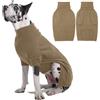 IECOii Maglione natalizio per cani di taglia molto grande, a collo alto e a maglia, facile da mettere, per dobermann, danese tedesco (cammello, XXXXXL)