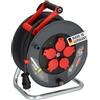Brennenstuhl Avvolgicavo professionale 320 KU 4200, cavo 40 m nero, realizzato in plastica speciale, per uso in cantiere e uso esterno permanente, Made in Germany