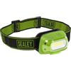 Sealey Torcia frontale ricaricabile con sensore automatico, 8 W COB LED, 500 lm, HT08RG