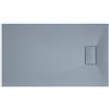 LANERI Piatto Doccia H.2,6 cm In Vetro-resina SMC Effetto Pietra Stone Ardesia Piletta Doccia Inclusa (70x120 h 2.6cm, Grigio)