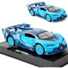 TGRCM-CZ Bugatti Vision GT Supercar 1/32 in lega di zinco pressofusione pull back modello auto giocattolo suono e luce per ragazzo ragazza regalo (blu)