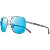 Revo Occhiali da sole Harrison: Lenti in Cristallo Polarizzato con Montatura Navigator in Metallo, Montatura Gunmetal con Lenti Blu