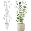 Wenrou 3 pezzi traliccio per piante rampicanti e piante in vaso - gabbia per piante, accessori da giardino, supporto per piante antiruggine vaso da arrampicata per viti