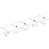 Paulmann 94477 - Kit di base a LED, 5 x 400 lm, 5 x 5 W, bianco caldo opaco, in plastica, cromato, sistema di illuminazione in metallo 3000 K