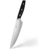 MasterChef Coltello Chef Professionale, Acciaio Inox ad Alto Carbonio, Manici Tripli Rivettati, Codolo Pieno con Bolster, Lama da 20cm