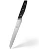 MasterChef Coltello Pane Professionale, Acciaio Inox ad Alto Carbonio, Manici Tripli Rivettati, Codolo Pieno con Bolster, Lama da 20cm