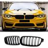 Haoyijiahui F30 Griglie Anteriori Nere Lucide, Doppio Rene Frontale per BMW Serie 3 F30 F31 F35 2012-2018 (For 3er F30 2012-2018)