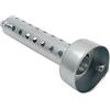 Kacepar Silenziatore per moto, 42mm DB Killer Muffler Baffle, Silenziatore universale del tubo di scarico, Cancellatore di rumore del silenziatore della lattina, Argento, 1 Pezzo