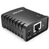 WAVLINK Server di stampa 10/100Mbps Ethernet a USB 2.0 Network LPR Print Server per Windows