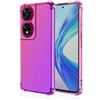 EASSGU Custodia per TCL 505 (6.75 Inches), Cover Silicone TPU Colore Sfumato Trasparente, Custodia per Telefono Antiurto e Antigraffio - Rosa Viola