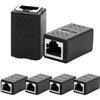 Hugwait 6 Pezzi Accoppiatore RJ45 10Gbps, Connettore di Rete Cat7 / Cat6 / Cat5e / Cat5, Connettore Ethernet Femmina a Femmina, Connettori RJ45 in Linea Schermato per Prolunga Giunto per Cavo LAN e Ethernet
