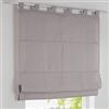 Kutti Metis Tenda Romana con Passanti 100% Lino Grigio Larghezza 60 x Altezza 140 cm