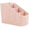 Fai Top Cestello Portaoggetti, Portaoggetti per Cosmetici, Portaoggetti Sotto Griglia a 4 Griglie Archiviazione Multifunzione per Scrivania da Ufficio, Controsoffitto, Cucina Domestica-Rosa