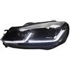 AUTO-STYLE AUTOSTYLE Set di fari 7.5-Look compatibile con Volkswagen Golf VI 2008-2012 - Nero - incl. luci dinamiche