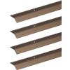 Alberts 498863 - Profilo di compensazione | alluminio anodizzato color bronzo | 1000 x 30 mm | set da 4 pezzi