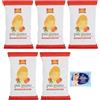Felce Azzurra Confezione da 5 San Carlo Patatine Più Gusto Pomodorini di Stagione, Chips al gusto di pomodoro, Busta da 150g + 1 Confezione di Talco Felce Azzurra in omaggio, Busta da 100g