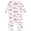 Petit Bateau A06VT, Dormi bene pigiama senza piedi Unisex - Bimbi 0-24, Bianco Marshmallow/Multicolore, 3 mesi