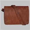 Fatto a mano Borsa da uomo 18" larga e grande in pelle di capra per laptop messenger borsa...