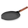 Woll Eco Logic QXR - Padella per crêpes, induttiva, Ø 26 cm, con manico in legno sostenibile rimovibile, adatta a tutti i piani cottura, senza PFAS, rivestimento antiaderente, in alluminio pressofuso