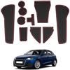 SHAOHAO tappetini Compatibile con Audi A1 GB sportback allstreet s line 2019-2024 2025 Anti-polvere antiscivolo Supporto tazza interno Tappetini in gomma console centrale accessorio Audi A1 Rosso