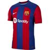 NIKE+ TRAINING CLUB Nike Men's Top FCB M Nk Dfadv Match JSY SS HM, Deep Royal Blue/Noble Red/White, DX2615-456, XS