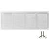 LIRAST 400x150mm Griglie D'Aerazione/Ventilazione in Metallo - Bianca Griglia D'aria con Rete Anti Insetti