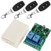 Vaileal 433MHZ FR telecomando senza fili, 2 canali: AC 220 V, 230 V, 240 V, ricevitore relè senza fili, con 3 trasmettitori, modulo relè RF per porta del garage