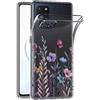 Kaywzo Cover per Samsung Galaxy Note 10 Lite,Custodia in Trasparente TPU con Modello del Modelli di Fiori Colorati,Ultra Sottile Donna Silicone Phone Protezione Case Cover-4