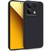 MyGadget Cover per Xiaomi Redmi Note 13 5G - Custodia in Silicone Morbido a Doppio Strato - Case con Protezione Fotocamera & Fodera Interna Antigraffio - Nero