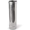 Generico Tubo Acciaio Inox Ø 130mm M/F 1MT AISI 304 Spessore 0,5mm per Canna Fumaria