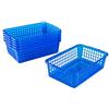 Kigima Cestino per uso domestico Cestino multiuso in 25x16x7 cm (Blu, 1,8l (6 Pz))