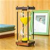 Lmzxmcy Clessidra grande clessidra timer 60 minuti vintage in legno clessidra moderna decorazione casa cucina ufficio (oro)