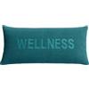 Brandsseller Cuscino da vasca 40x20 cm - Poggiatesta e cuscino cervicale benessere con ventose per vasca da bagno, imbottito e confortevole, lavabile con cerniera - Turchese