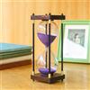 Lmzxmcy Grande clessidra, timer da 60 minuti, clessidra vintage in legno, decorazione moderna per casa, cucina, ufficio (viola)