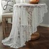 auons Tovaglia rotonda in pizzo Bianco 150cm, Vintage Overlay ricamato tovaglia, Romantico Chic Lace Table Cover per banchetto nuziale festa festa Dinner Table Decor