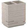 Gedy Quadrotto portaspazzolini, resina, Tórtora, 6,5 x 10 x 11,2
