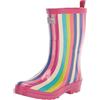 Hatley Printed Wellington Rain Boots Gummistiefel, Barca della Pioggia, Rainbow Stripes, 28 EU