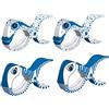 tuuli Accessories Summer Clips Mollette Spiaggia Asciugamano Sdraio Bagno Bucato Passeggino Accessori (2X Blu + 2X Bianco)