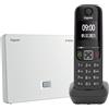 Gigaset AS690A IP BASE - Stazione base DECT con telefono e segreteria telefonica per il proprio sistema di comunicazione - supporta 6 portatili - VoIP - accesso ai contatti Google e Office 365